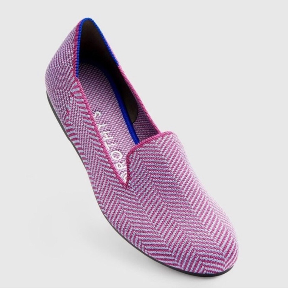 ROTHY’S Amethyst Herringbone Loafers Size 10